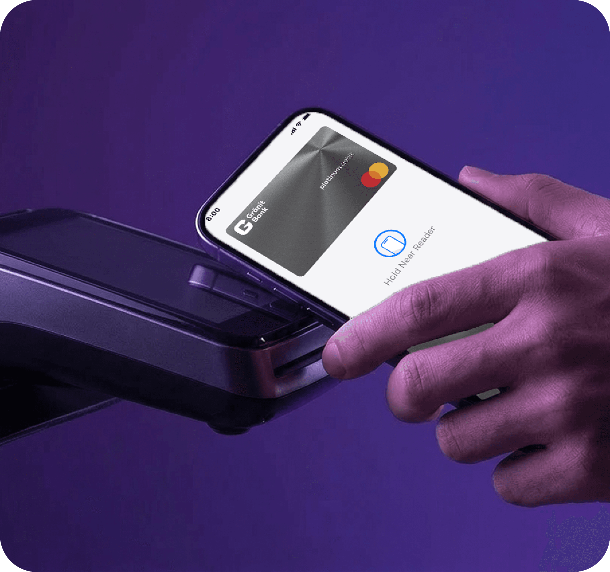 Digitális fizetés telefonnal.