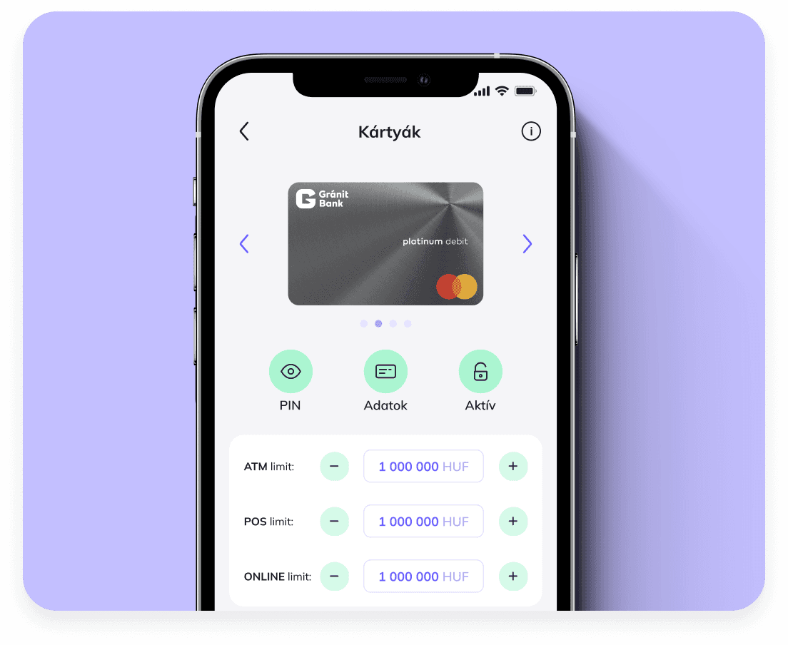 Fénykép a Gránit Digital Kártyaszolgáltatásról
