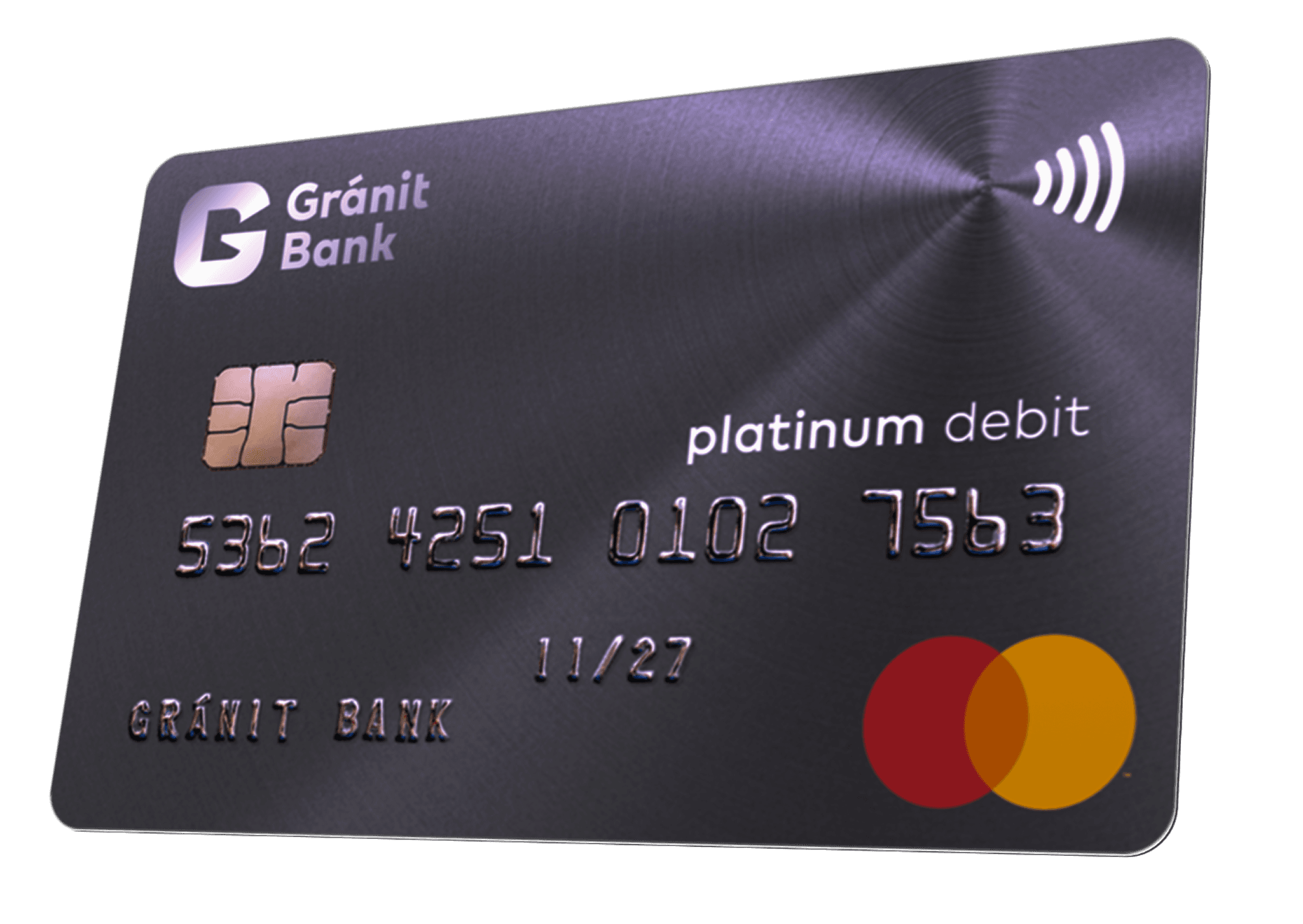 Gránit Platinum Mastercard debit bankkártya