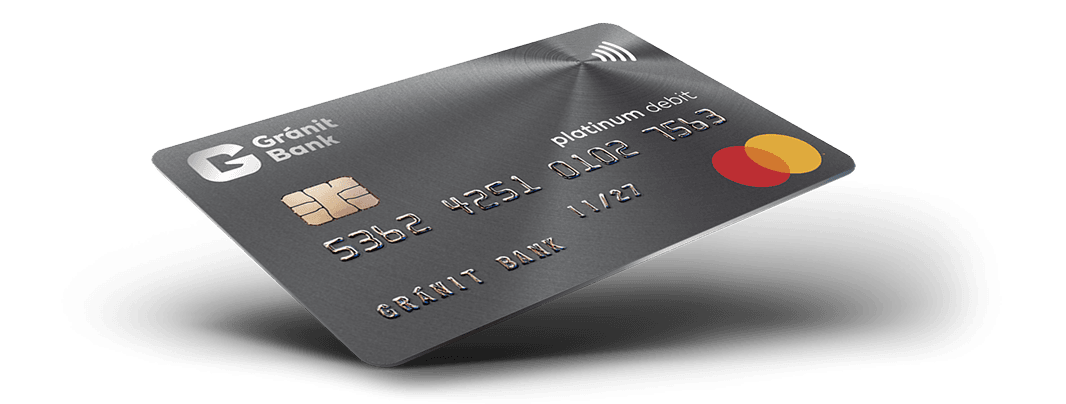 Gránit bank Prémium bankkártya.