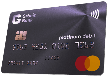 Platinum bankkártya.