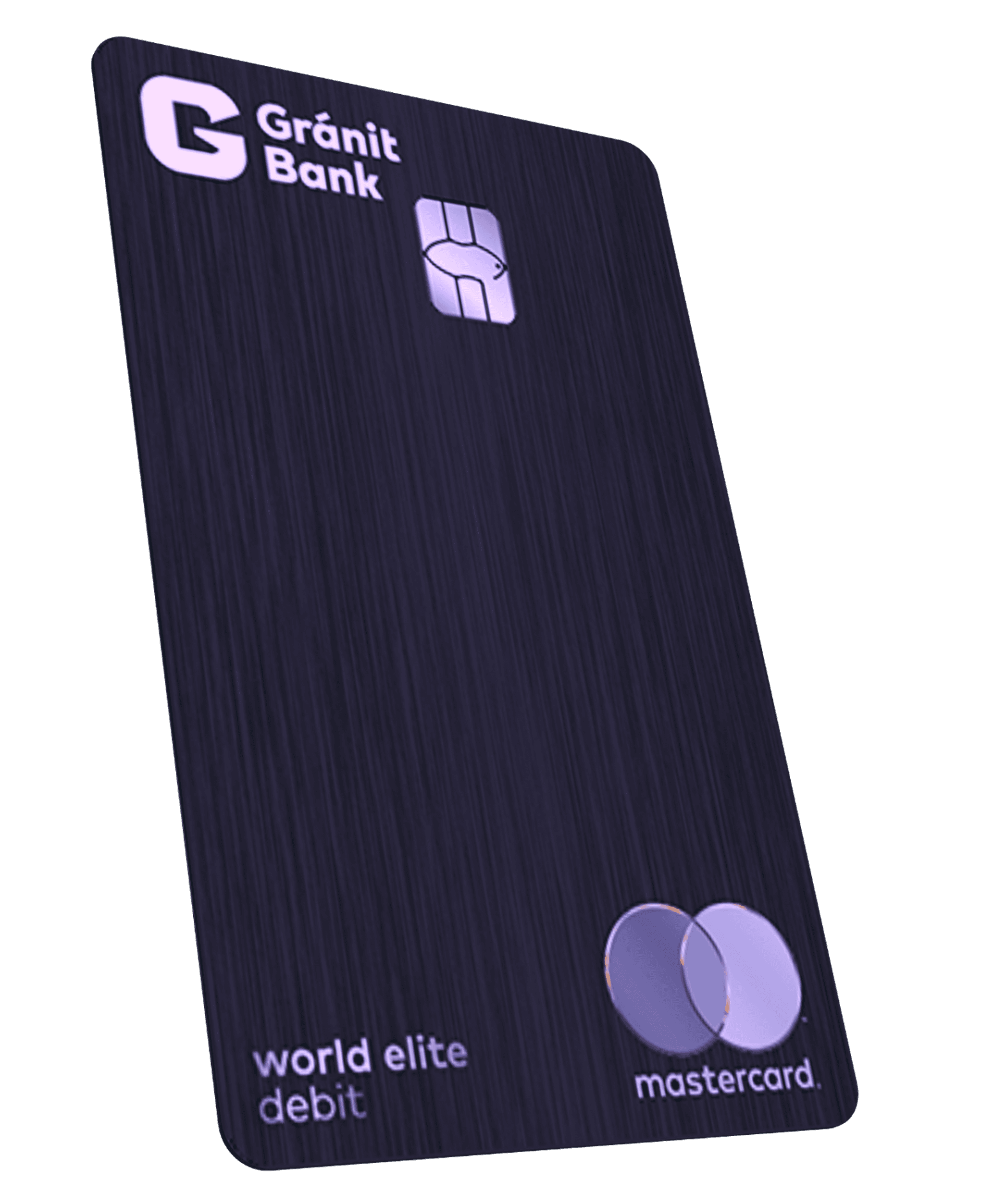 Gránit World Elite Metal debit bankkártya